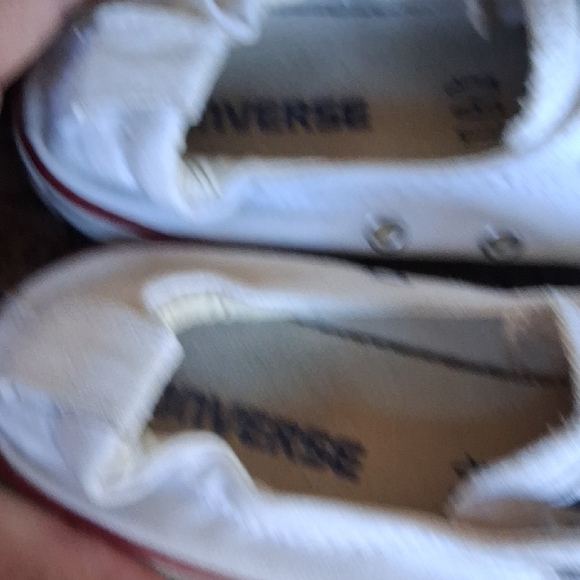 Converse  White and Red Sneakers - Picture 9 of 11